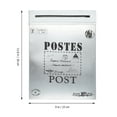 thumbnail image 2 of MasteelfCA Retro Style Mailbox Wall-mounted Letter Box Outdoor Mailbox Decorative Suggestion Box, 2 of 9