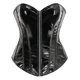 thumbnail image 4 of Black Overbust Steampunk PU Leather Corset Top For Women Gothic Clothing Vintage Sexy Bustiers & Espartilhos Burlesque Costumes, 4 of 5