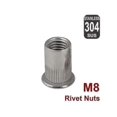 thumbnail image 3 of Metric rivet nuts M8 stainless steel 60pcs flange kit, 3 of 4