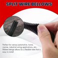 thumbnail image 5 of 25 Ft Split Wire Loom Conduit Polyethylene Tubing Black Color Sleeve Tube, 5 of 5