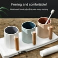 thumbnail image 4 of Bathroom Tumbler Cup with Wooden Handle Unbreakable Dental Rinsing Cup,Soft and Easy to Grip,Toothbrush Organizer for Teenager Children & Kids, 4 of 11