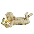 thumbnail image 2 of SRstrat Solar Garden Statues Outdoor,Firefly jar,Garden Children Boy Girl Statue Outdoor Sculpture Decor Boys and Girls for Outdoor Garden Decoration, 2 of 9