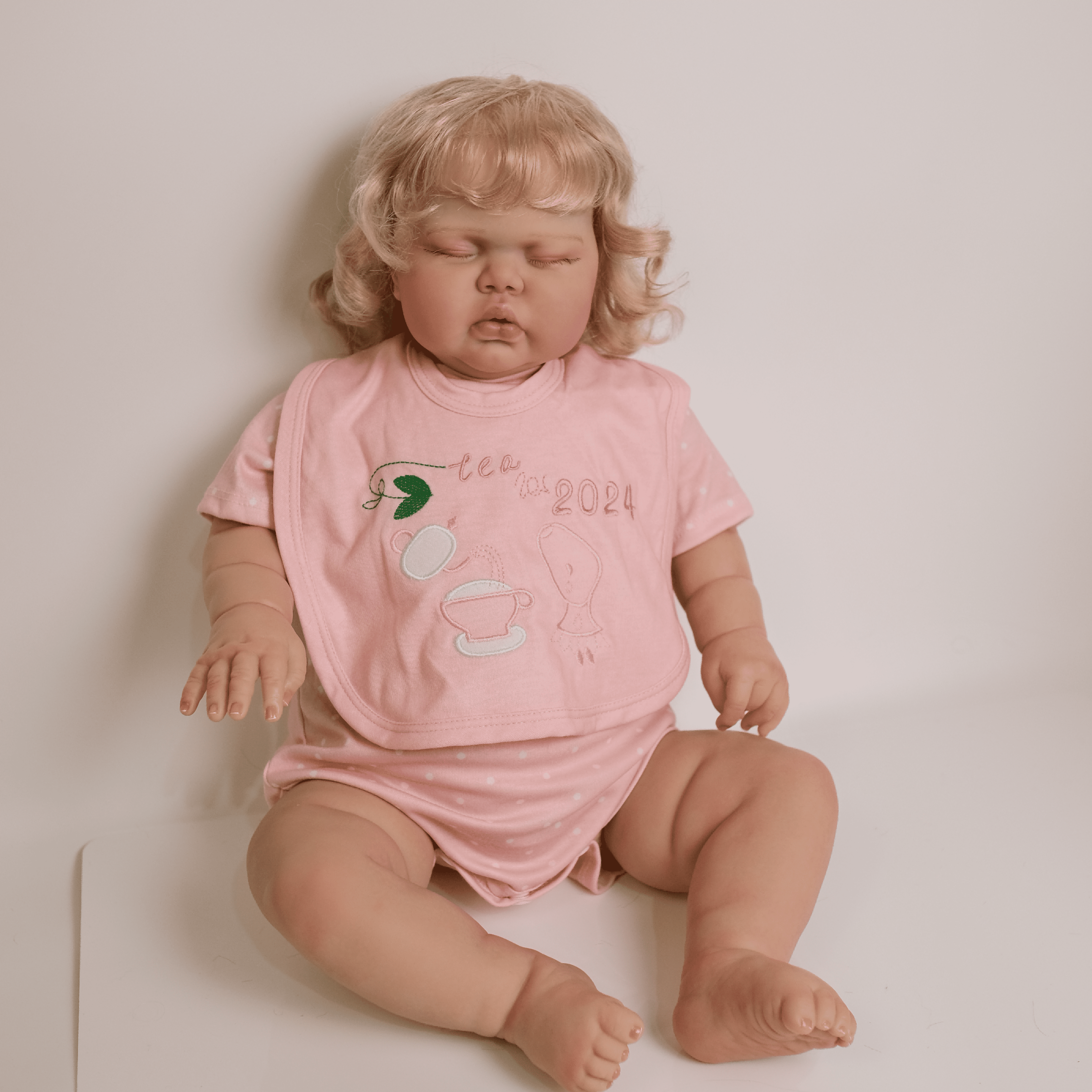 iCradle Lifelike Reborn Baby Dolls 24 inch Handmade Realistic Toddler Dolls Girl Pickle Cloth Body Newborn Babies Rooted Hair With Clothes Set Kids Age 3+