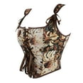thumbnail image 2 of Luxalzxs Corset Tops for Women Renaissance Vintage Floral Corset Top Y2K Tops Sleeveless Drawstring Crop Top, 2 of 5