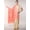 SALMON, variant on Radhe-Radhe Prayer Shawl with Thread Embroidery – ORANGE