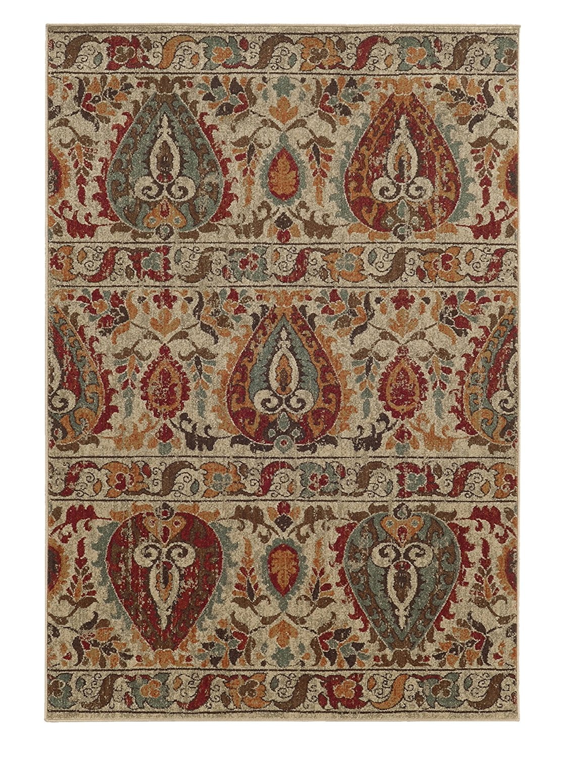 Tommy Bahama Voyage 104W Abstract Beige/ Multi Area Rug (7'10" X 10'10