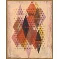 thumbnail image 2 of Galapon, Nikki 12x14 White Modern Wood Framed Museum Art Print Titled - Inked Triangles II, 2 of 4