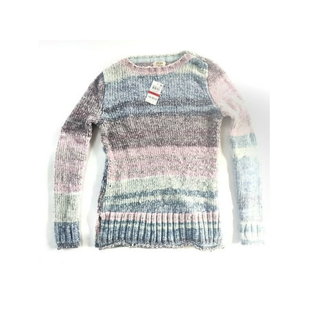 STYLE & COMPANY Womens Light Blue Long Sleeve Sweater Petites PL