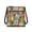 Bright Floral, variant on Women's Red Blue Flame Pattern Crossbody Bag Leather Bucket Bag for Lady Fashion Tote Handbag with Zipper Pockets Double Layer Cell Phone Bag