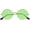Clear Green, variant on Hippy Specs Sunglasses, Retro Rave Glasses Round Novelty Festival Sunglasses 60's 70's Style Glasses Circle Glasses