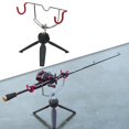 thumbnail image 3 of xinxixnxx Metal Clamp On Fishing Rod Holder Bracket Rack Device for Canoe Raft Kayak Stylish and Functional water drop 1Set, 3 of 6