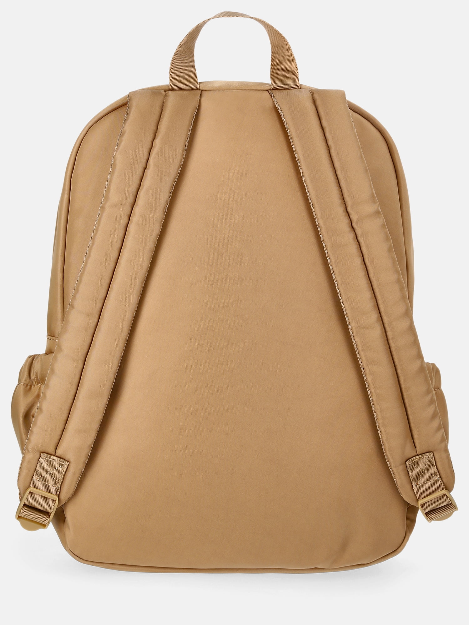 Weekend Academy Girl's Cargo Backpack with Pouch, Tan with Patches