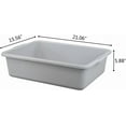 thumbnail image 2 of 25 Quart Plastic  Bus Box, Restaurant Bus Tubs, 4 Packs, 2 of 8