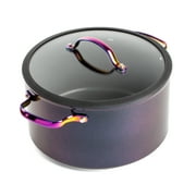 Thyme & Table 12-Piece Ceramic Non-Stick Cookware Set, Signature Collection, Non-Toxic Pots and Pans Set - Black Rainbow