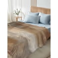 thumbnail image 5 of Brown Flat Sheet Only Twin Size, Soft Breathable Bed Top Sheets for Mattress, Oil Painting Abstract Art Contemporary Luxury Bedding Flat Sheets for Home Hotel Bedroom Bed Protection, 5 of 9
