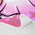 thumbnail image 5 of Erosebridal Kawaii Witch Ghost Twin Quilt Set, Cute Jack O Lantern Twin Coverlet Set for Girls, Pink Black White, 2-Piece 1 Bedspread and 1 Pillowcase, 5 of 7