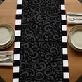 thumbnail image 5 of Table Runners 70 Inches Long Dress Scarves, Chef Farmhouse Coffee/Dining/Kitchen Table Decor, Holiday Table Runner, Cartoon Cute Watercolor Cooking Red Black 13x70 Inch, 5 of 9