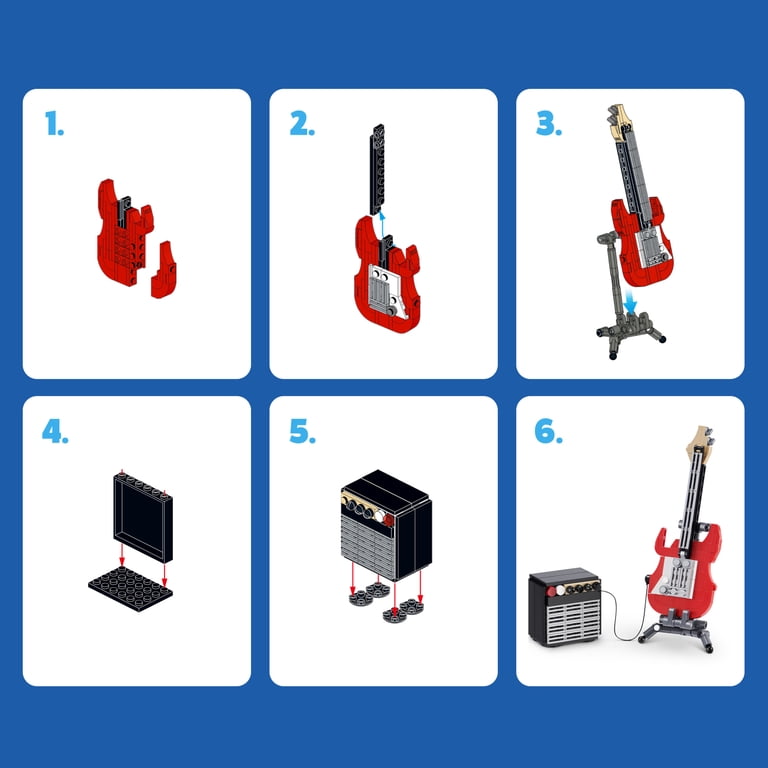 Max Build More Premium Retro Guitar & Amp, 188 Pieces photo 7