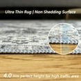 thumbnail image 3 of JV Home Tapis Rond Oushak Bleu 4 Pieds Lavable Antidérapant, 3 of 6
