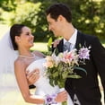 Artificial Flowers Wrist Corsage and Boutonniere Set Big-purple for ...