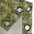 thumbnail image 4 of Ambesonne Skull Grommet Curtain, Scary Concept Design, 50" x 72", Green Pale Green Beige, 4 of 6