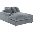 thumbnail image 3 of JERFIT Reversible Modular Sectional Sofa with Ottoman, Upholstered in Soft Fog Fabric for Living Room, Track Arms Design, 3 of 8