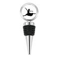 thumbnail image 1 of Ballet Jumping Performance Dancer Bottle Stopper Stainless Steel Rubber Reusable, 1 of 4