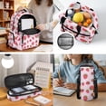 thumbnail image 2 of KUIFORTI Strawberry Print School Bag with Lunchbox Set of 4 Lightweight Kids Backpack with Pencil Case Water Bottle Sleeve for Elementary Primary Middle School Daily Use, 2 of 7