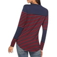 thumbnail image 3 of Bellella Womens Maternity Nursing Tops Comfy Long Sleeve Breastfeeding T-Shirt Autumn Winter Fall Stripe Blouse Tops, 3 of 6