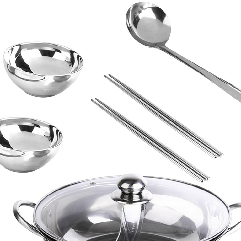 Cookware Set Stainless Steel 12-piece Set Combination Milk Pot Double Ear  Pot Soup Pot Flat Pan Suitable For Multiple Stoves
