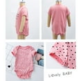 thumbnail image 2 of URMAGIC Newborn Infant Toddler Baby Girls 3 Pack Summer Romper Tops Bodysuits, 2 of 8