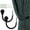 White, variant on Lieonvis 2 Pcs Curtain Holdbacks Metal Tie Backs Curtain Holders for Wall Decorative Curtain Holdback U Shaped Curtain Hooks Holder with Screws for Home Accessories