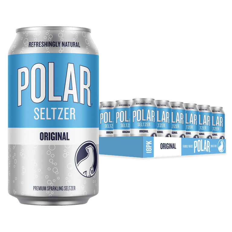Polar Seltzer Original Sparkling Water, 12 fl oz, 18 Pack photo 1