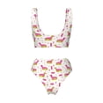 thumbnail image 5 of Daiia Dachshund Dog Puppy Women's Bikini Set Two Piece Swimsuit High Waisted Bikini Adjustable Straps Bikini Perfect for Beach, Pool, and Summer Vacation-Medium, 5 of 9