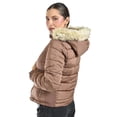 thumbnail image 3 of Chamarra acolchada con capucha Roman Fashion /Juvenil, 7504 (Cafe) cafe M, 3 of 5
