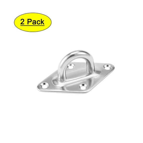316 Stainless Steel 10mm Thick Ring Sail Shade Pad Eye Marine Boat Rigging 2pcs