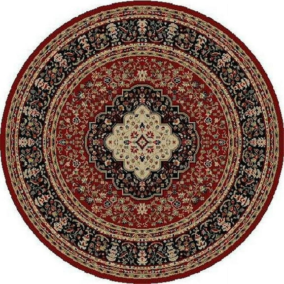 Concord Global Trading Concord Global Ankara Katrina Rug Red/Black 2'7" x 4'1" Antimicrobial 3' x 5' Indoor Kitchen Runner, Rectangle