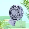 thumbnail image 4 of Cheers.US Personal Portable Fan 3 Speed Adjustable Angle Removable Base Lanyard USB Recharging Battery Operated Small Desk Cooling Face Fan for Home Camping, 4 of 7