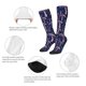 thumbnail image 3 of Fotbe Floral Hippie Mushrooms Calcetas Divertidas Estampadas para Hombre y Mujer, Calcetas de Algodón hasta la Rodilla para Caminar, Correr, Enfermería y Embarazo, 3 of 6