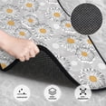 thumbnail image 2 of Daiia Daisies Flowers Printed Car Floor Mats Set of 4, Durable Non Slip Auto Floor Carpet, Car Interior Carpets Proof Foot Pads Anti-Slip Cushion Automoetive Accessories, 2 of 6