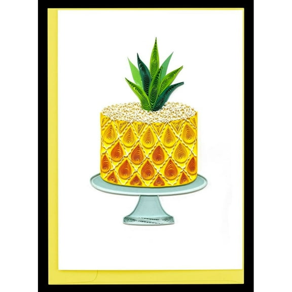 NIQUEA.D, Pineapple Cake Quilling Birthday Card