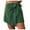 Green, variant on Womens Pants Summer Textured Solid Color Skirt Shorts Fashion forward Breathable Skort for Daily Wear Trousers