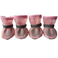 thumbnail image 5 of Dog Shoes Breathable Mesh Boots,Summer Breathable Dog Boots Nonslip Sole Paw Protector for Small Medium Dogs,Christmas Gifts for Pets(Pink,L), 5 of 6