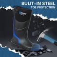 thumbnail image 3 of GIEESHIELD Men's Rubber Work Boots with Steel Toe & Shank, Waterproof & Anti-Slip, 6mm Neoprene, Durable Rubber Boot for Construction, Farming, Manufacturing, Size 8, 3 of 7