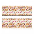 thumbnail image 2 of Owl Bench Cushion Set of 2, Sixties Inspired Color Scheme Psychedelic Abstract Birds and Flowers Multicolored Image, Standard Size Foam Pad and Decorative Cover, Multicolor, by Ambesonne, 2 of 4