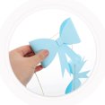 thumbnail image 3 of WEUVEB Birthday Party Style Bow-Shaped Banner Sky-Blue Paper 1Set 5.89x5.50x0.79in, 3 of 9