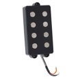 thumbnail image 1 of Bass Double Coil Pickup, 5 String 4 Core Metal Structure Tight Fit Guitar Double Coil Pickup Fine Workmanship  For Replacement, 1 of 8