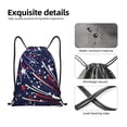 thumbnail image 4 of Sikiie Red White Blue Fireworks 1 Drawstring Backpack Drawstring Bags, Draw String Back Bag for Sports, Gym, Travel, Swimming, Beach-Medium, 4 of 6