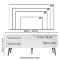 thumbnail image 3 of Mueble Mesa Para Tv Rack Madesa con Pies Hasta 65 Blanco, 3 of 6