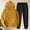 *Yellow, variant on ClodeEU Womens Sweatsuits 2 Piece Set ,Loose Hoodie Sweatshirt With Pockets,Jogger Pants Fall Tracksuit Pink,Womens Plus M